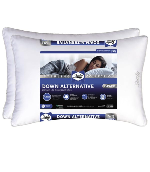 King Size Down-Alternative Bed Pillows 2-Pack A525890