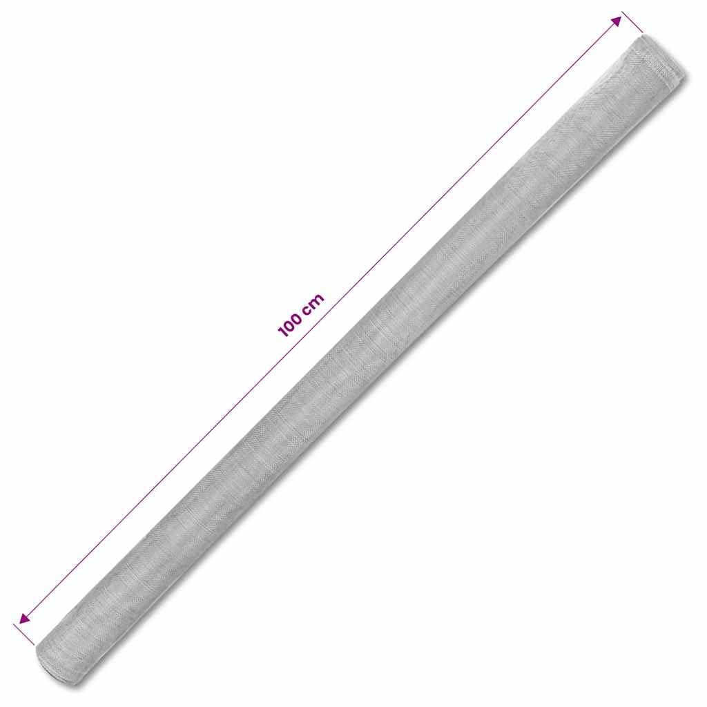Aluminum Mesh 39.4x196.9 Inches Silver P49578