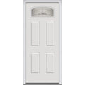 Brilliant White Right Hand Prehung Inswing Entry Door 36" x 80" I890689