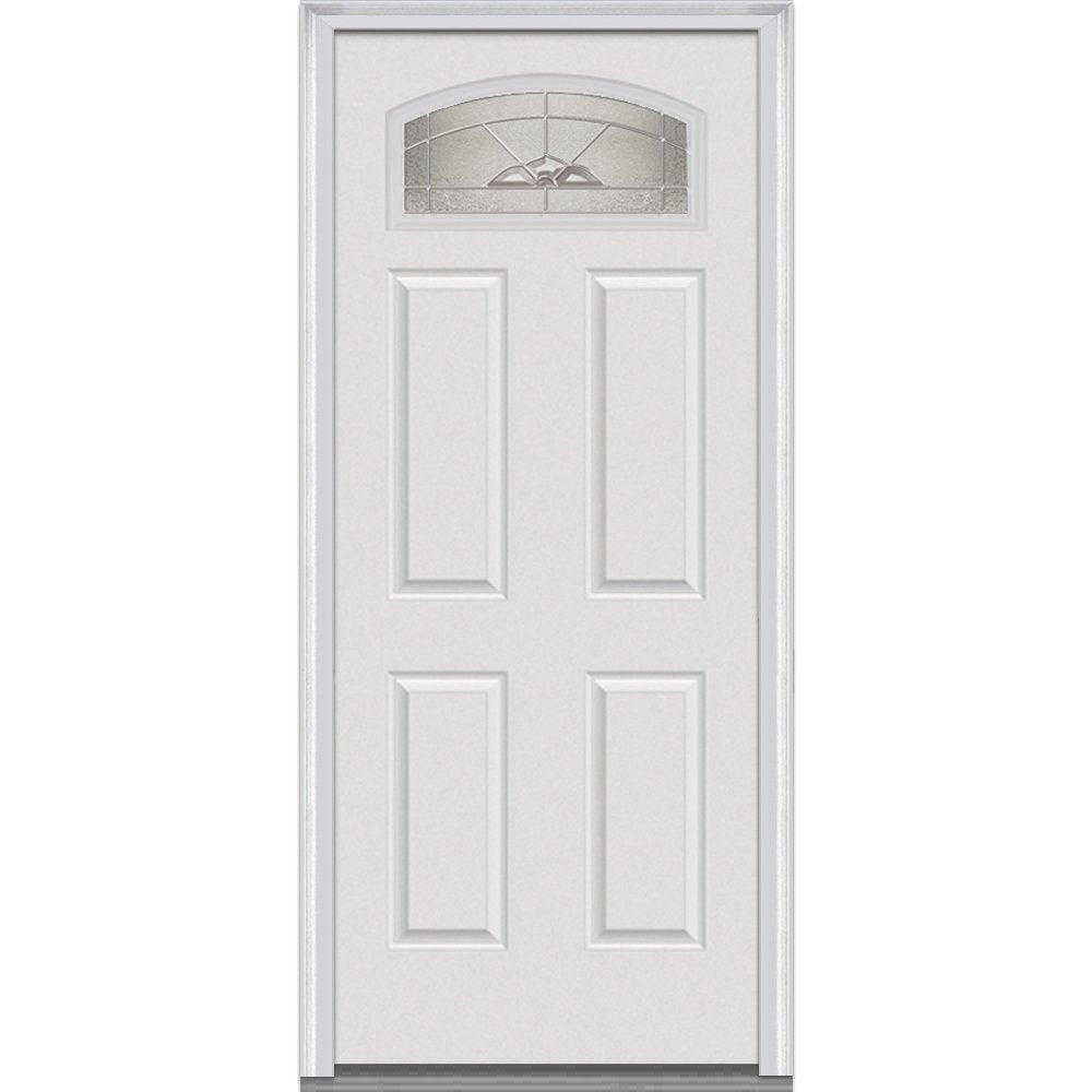 Brilliant White Right Hand Prehung Inswing Entry Door 36" x 80" I890689
