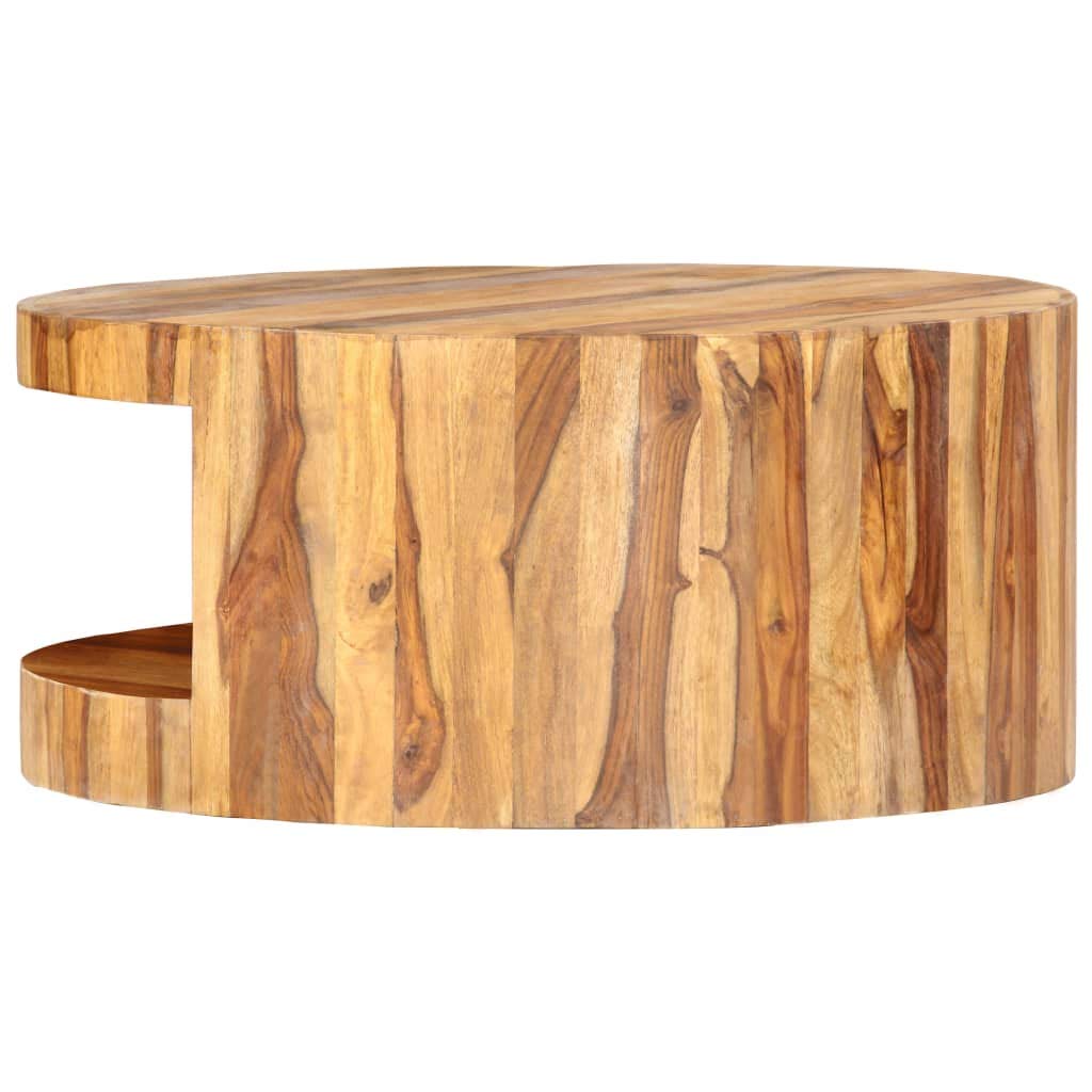 25.6"x11.8" Solid Sheesham Wood Coffee Table M42178