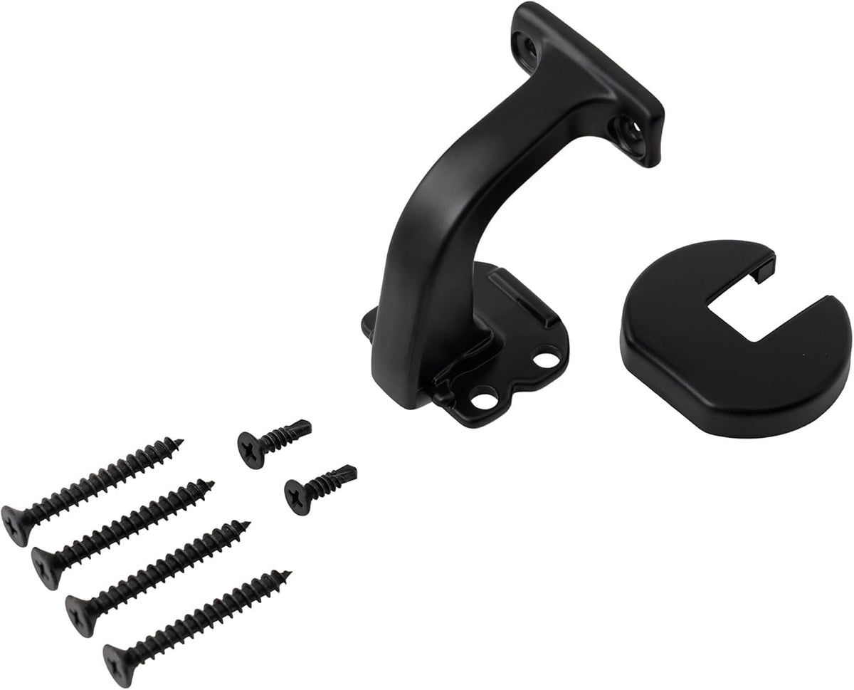 7 FT Matte Black Aluminum Handrail Set M35447