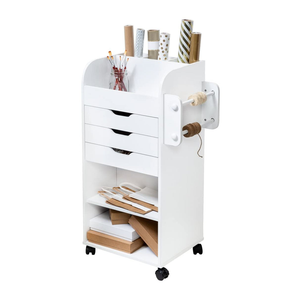 Rolling Craft Storage Cart with Locking Wheels O81752