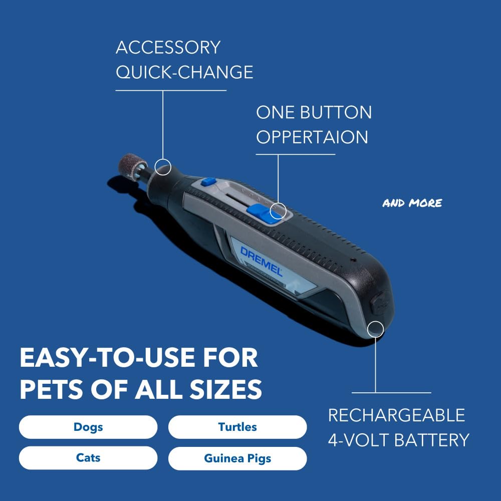 Dog Nail Grinder and Trimmer, Pet Grooming Kit A616683