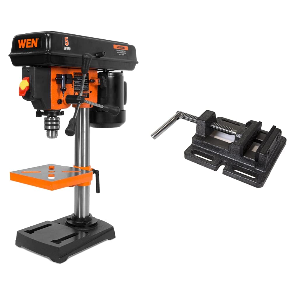 8-Inch 5-Speed Cast Iron Benchtop Drill Press with Vise I287351