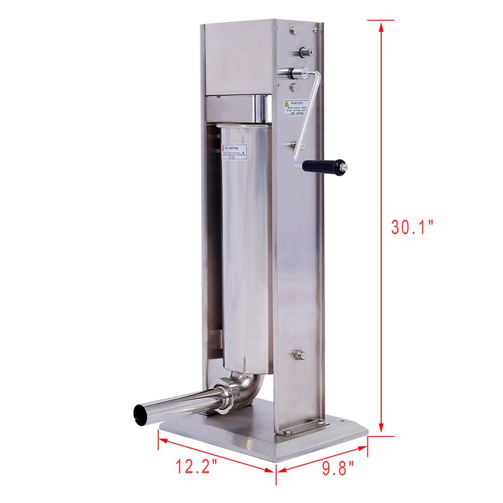 7L Stainless Steel Manual Sausage Stuffer M194943