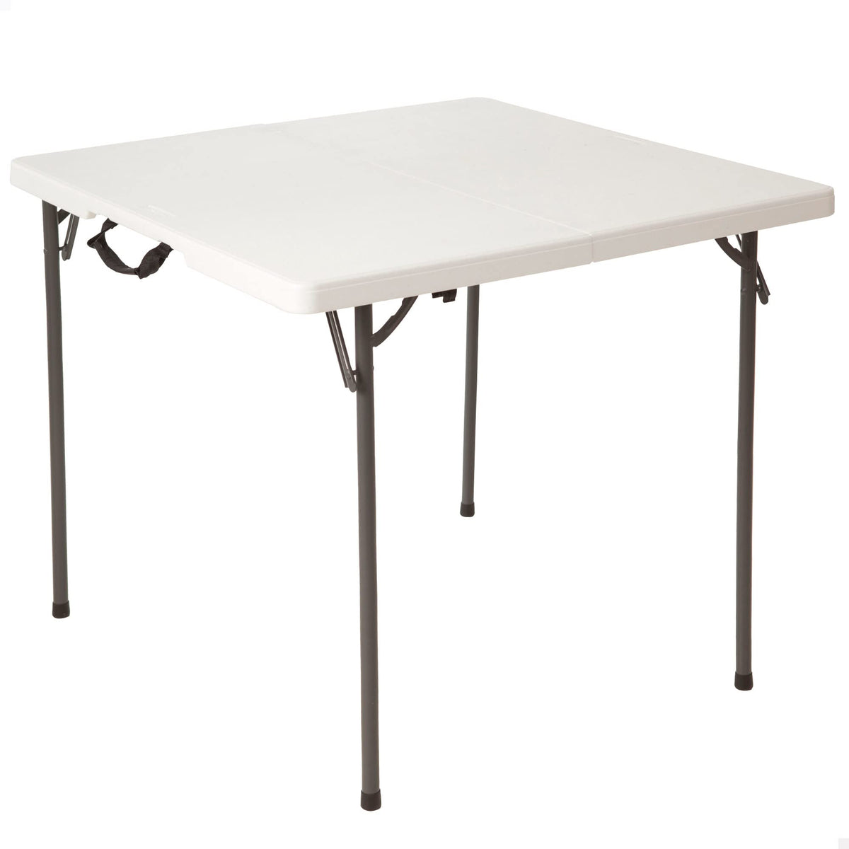 White 34 Inch Fold in Half Square Table K811556