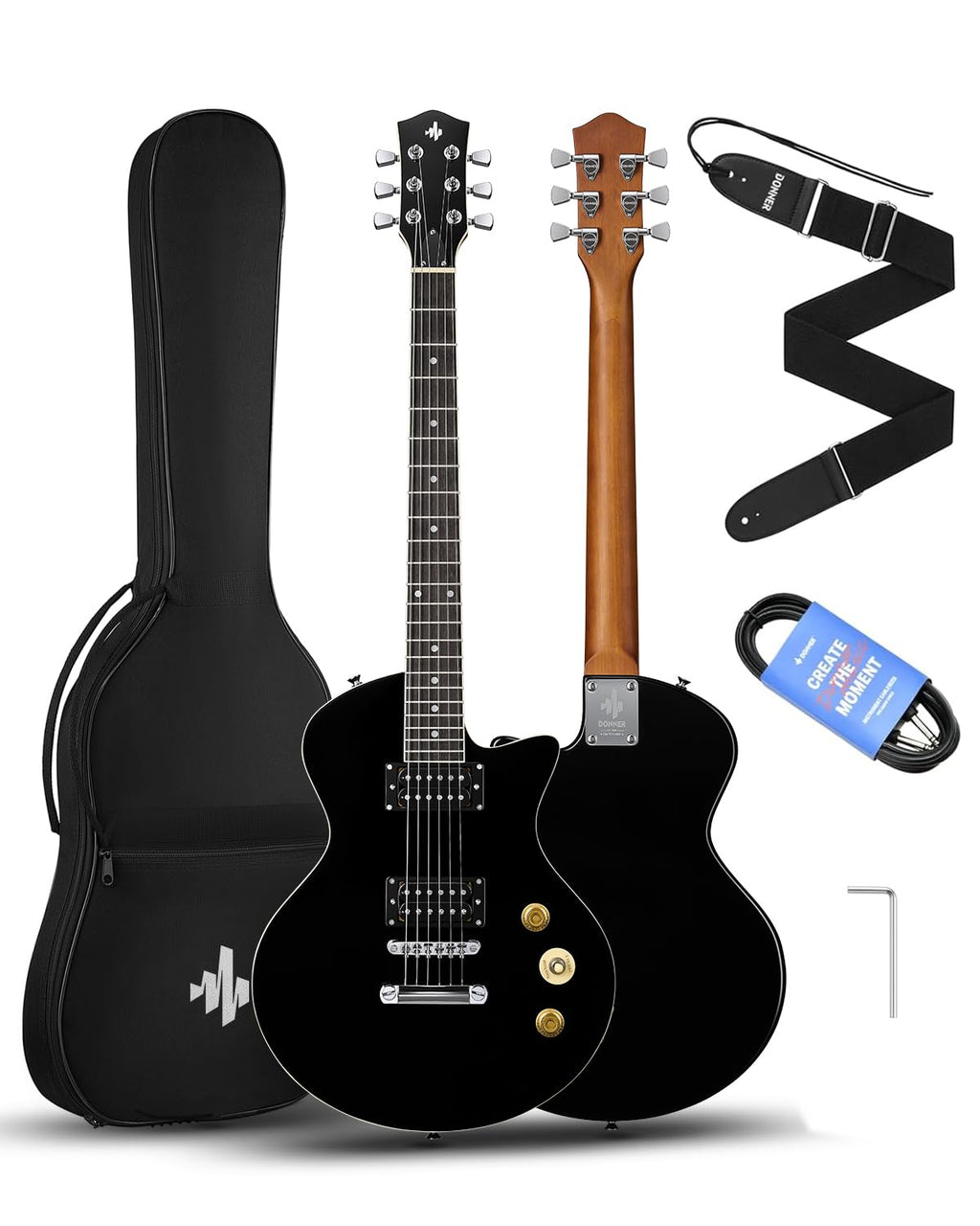 39" Electric Guitar with Dual Humbucker Pickups D6137
