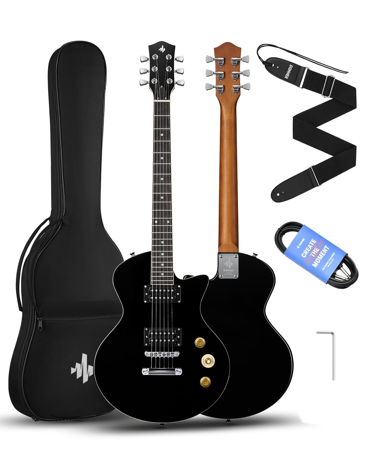 39" Electric Guitar with Dual Humbucker Pickups D6137