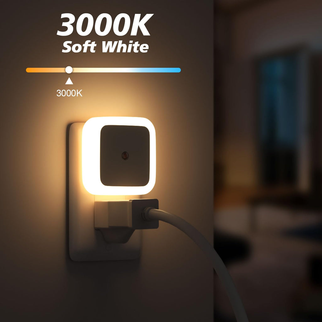 Warm White 8-Pack Plug in Night Light Q504