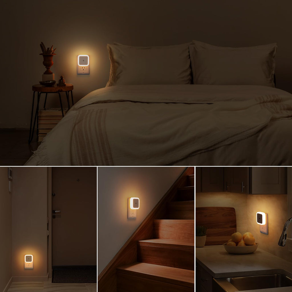 Warm White 8-Pack Plug in Night Light Q504