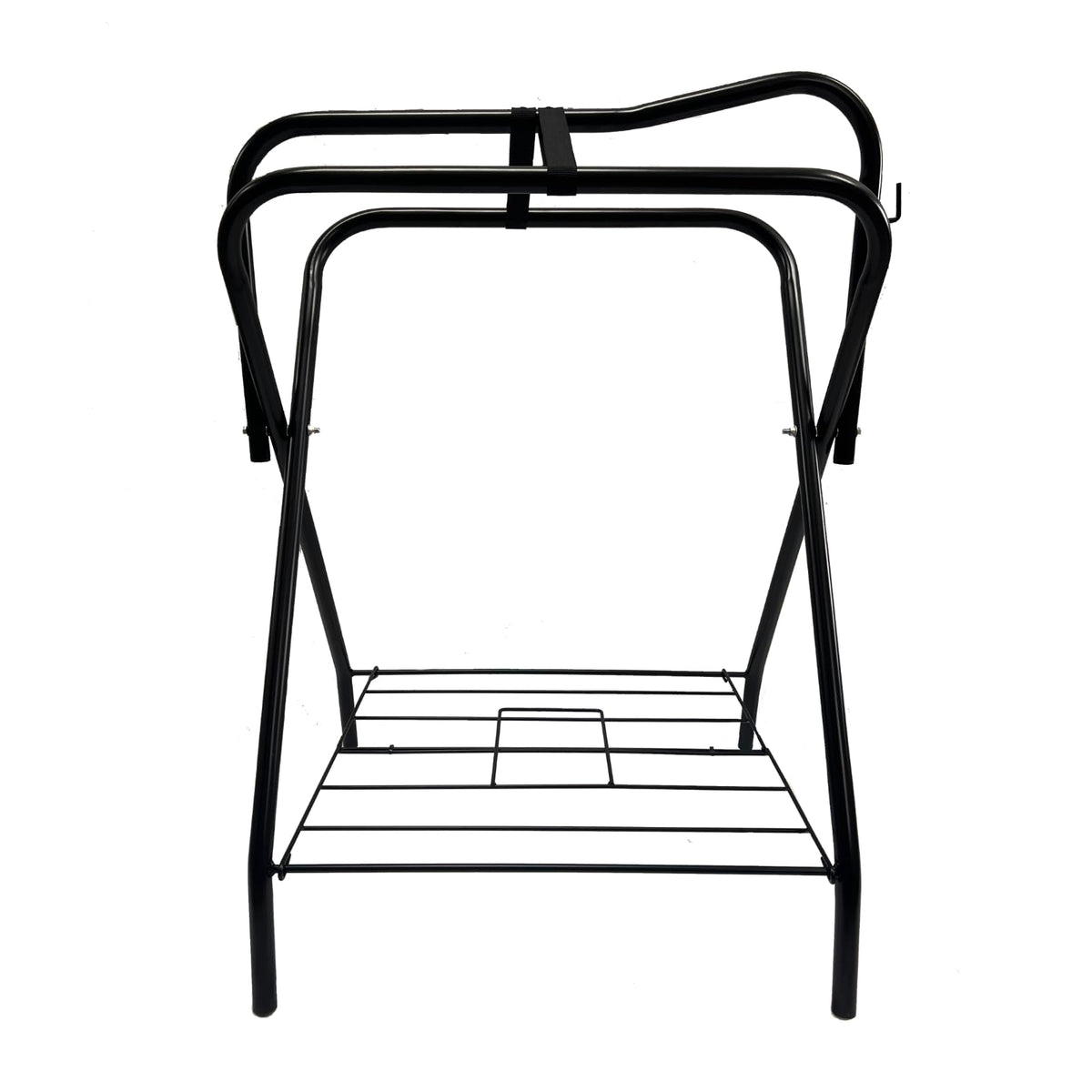 Portable Folding Saddle Rack Powder-Coated Steel J8442