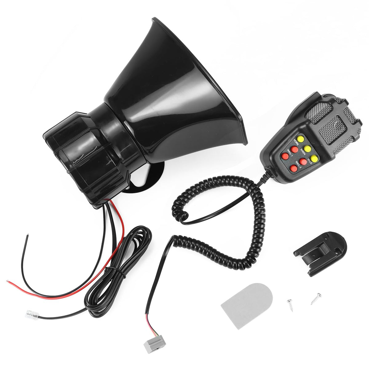 12V 100W 7-Sound Alarm Horn Siren Speaker E9517