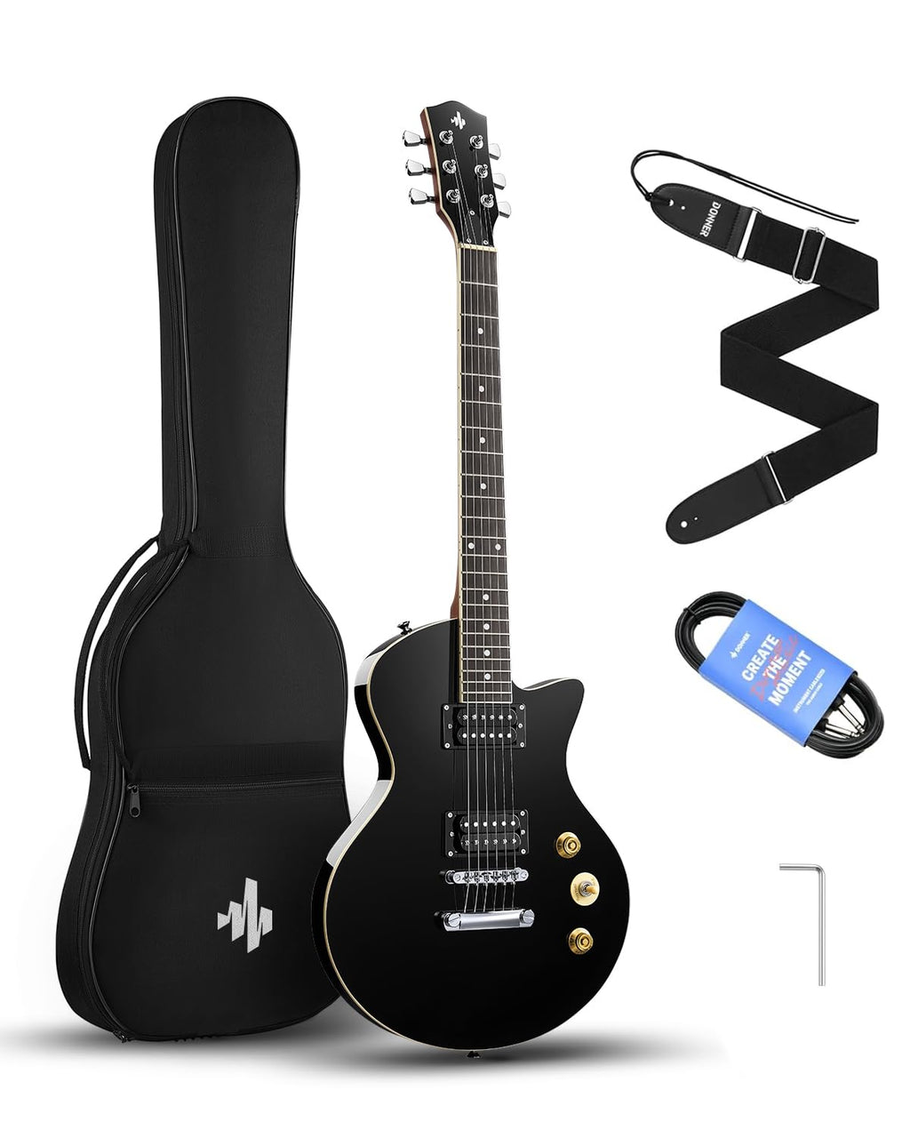 39" Electric Guitar with Dual Humbucker Pickups D6137