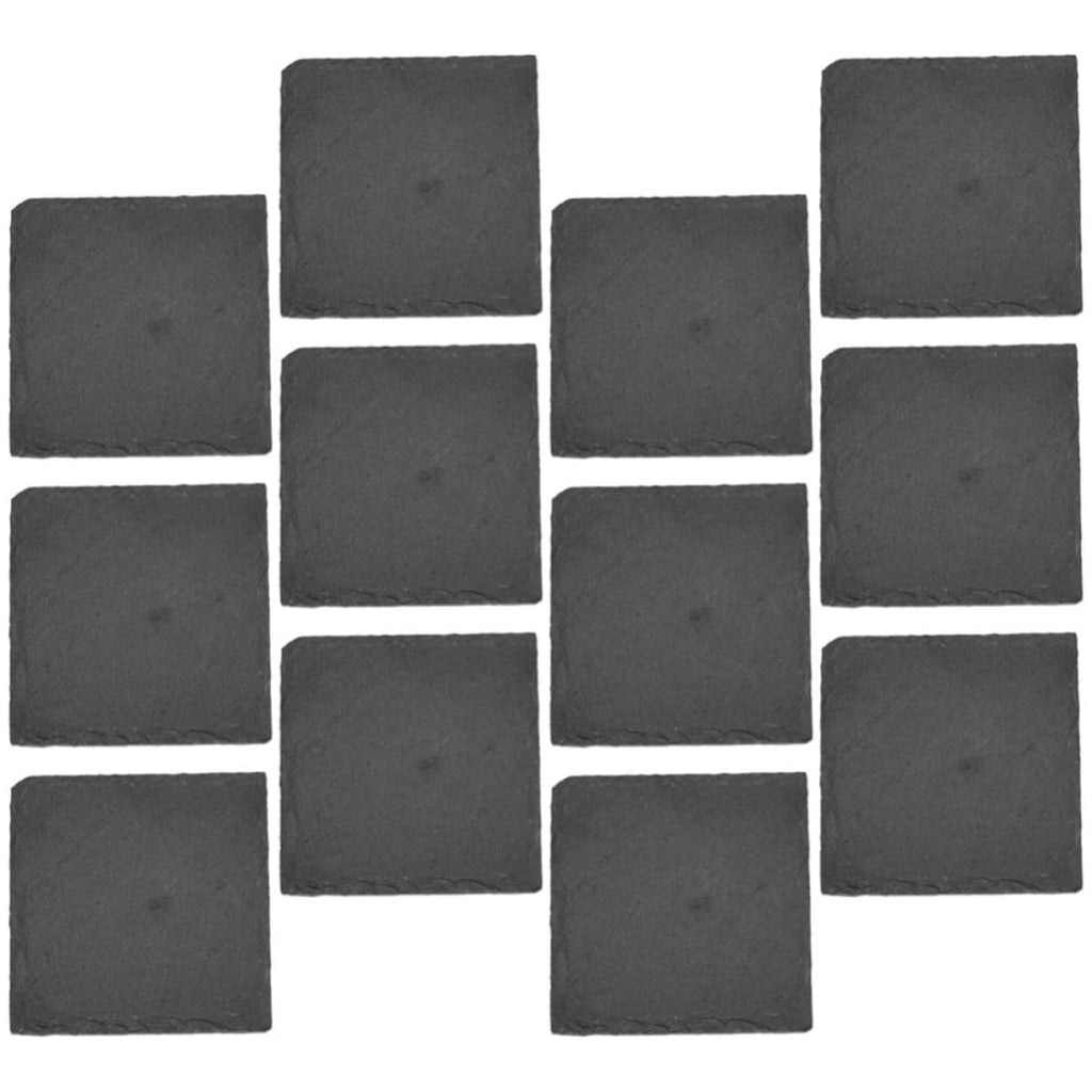 Black Natural Stone Cup Coaster Set A248
