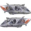 Toyota Camry Headlight Assembly Pair Driver and Passenger Side with Bulbs J4522