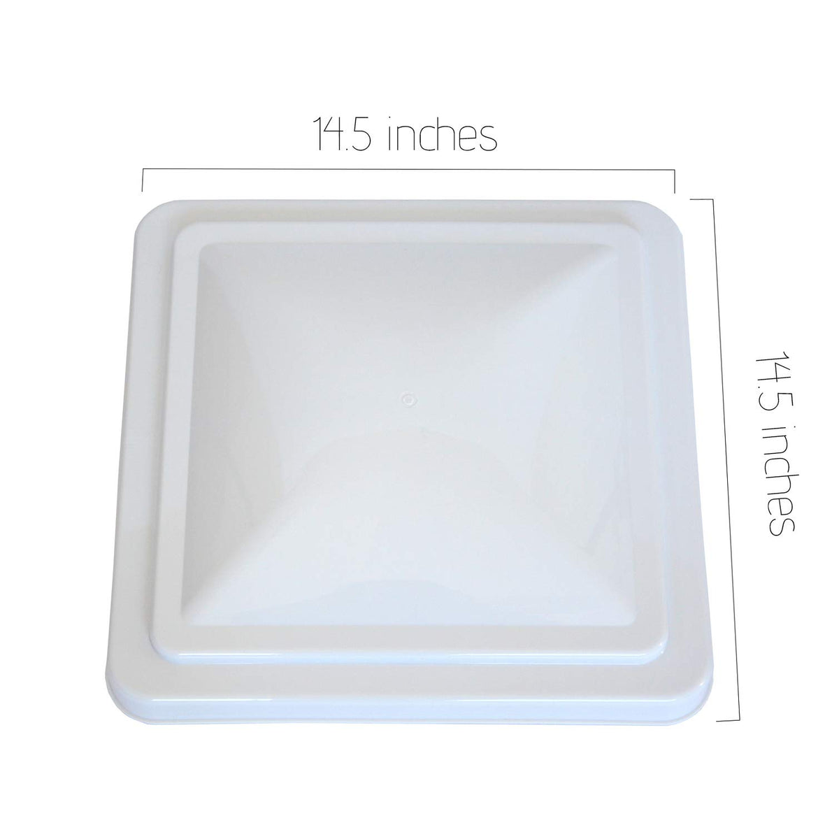 2 Pack 14 Inch White RV Roof Vent Cover R938049