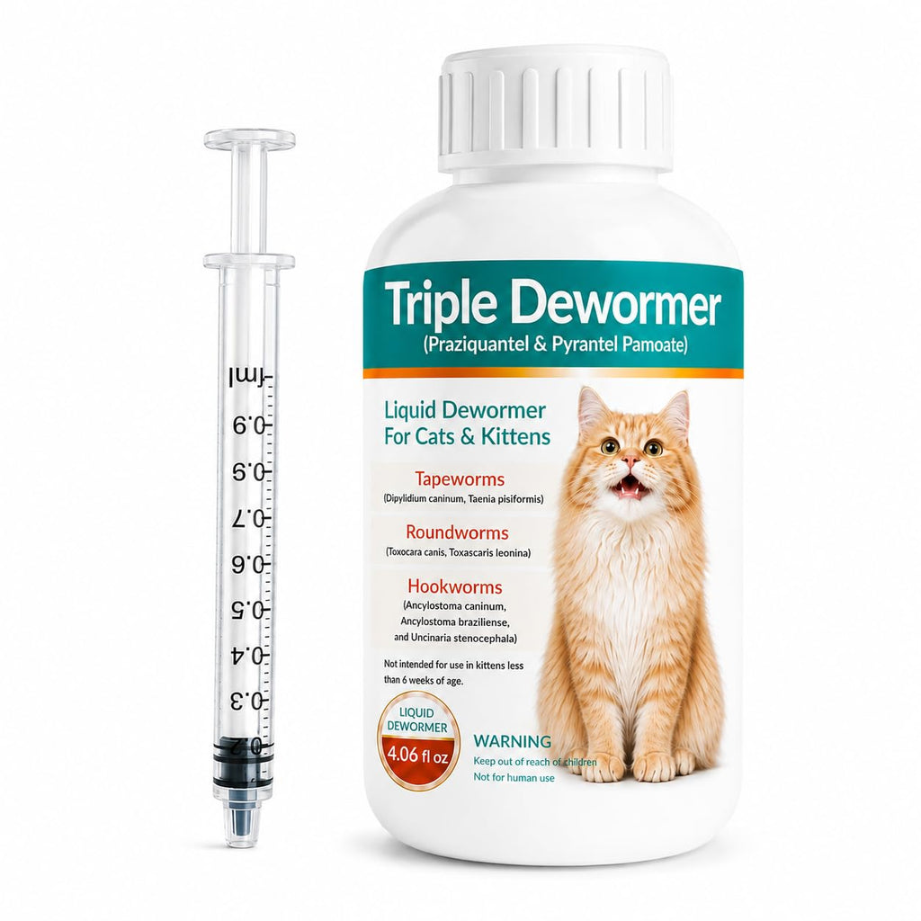 Cat Dewormer Liquid for Tapeworms, Roundworms and Hookworms B376