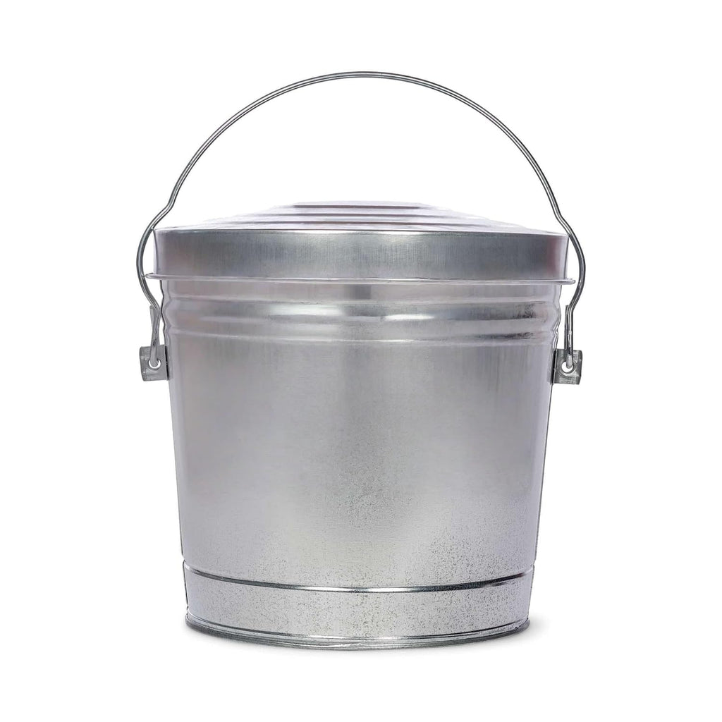6-Gallon Galvanized Steel Trash Can with Locking Lid G69588