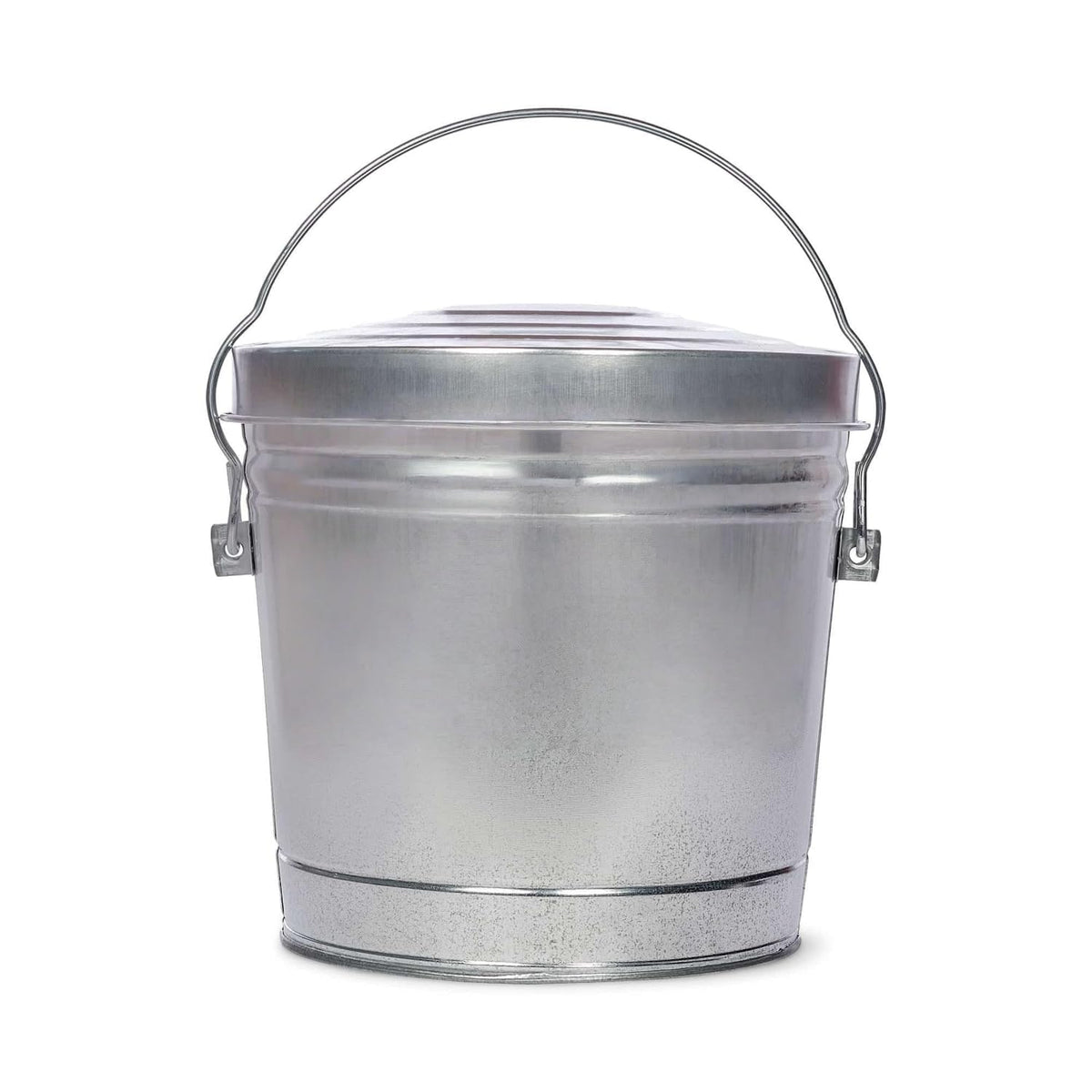 6-Gallon Galvanized Steel Trash Can with Locking Lid G69588
