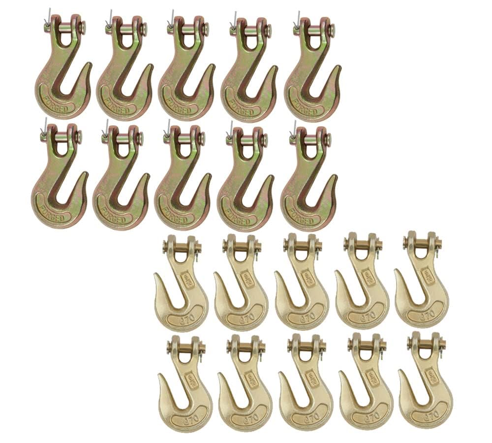 3/8" & 5/16" Grade 70 Clevis Grab Hooks 20 Pack B407878