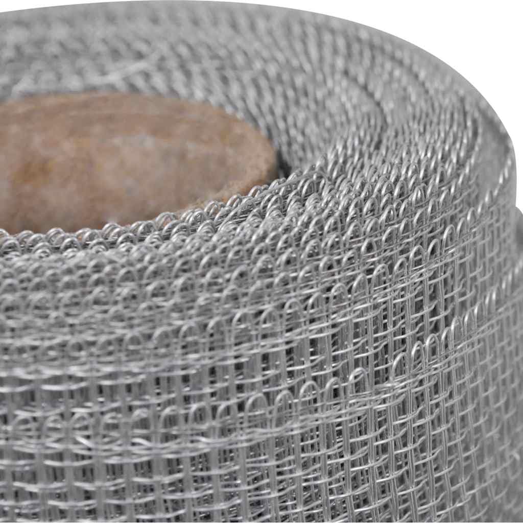 Aluminum Mesh 39.4x196.9 Inches Silver P49578