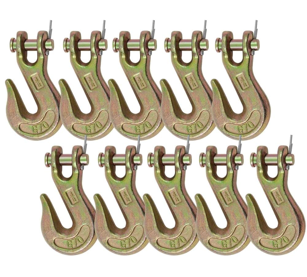 3/8" & 5/16" Grade 70 Clevis Grab Hooks 20 Pack B407878