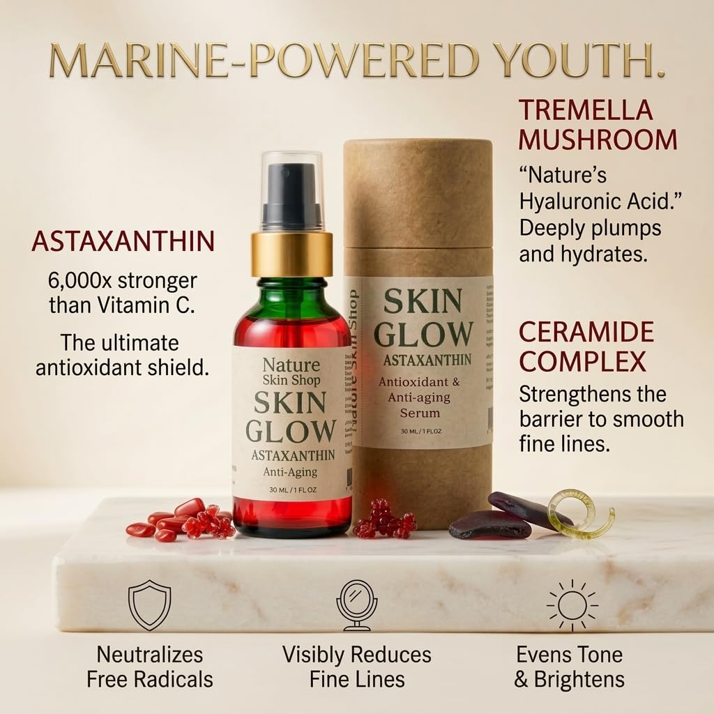 Astaxanthin Ceramide Anti-Aging Face Serum, 1 oz T192095
