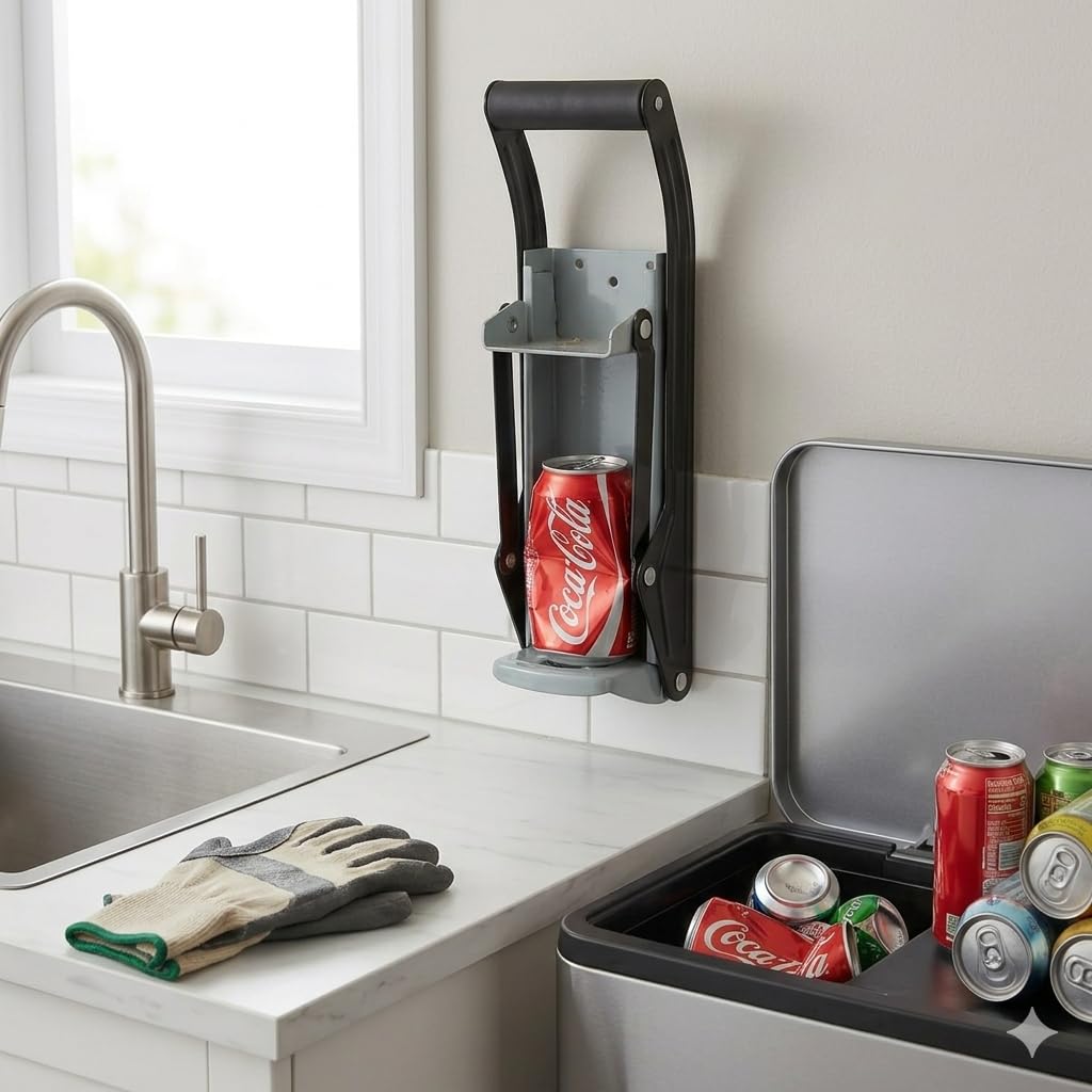 12oz 16oz Wall Mounted Aluminum Can Crusher L9718