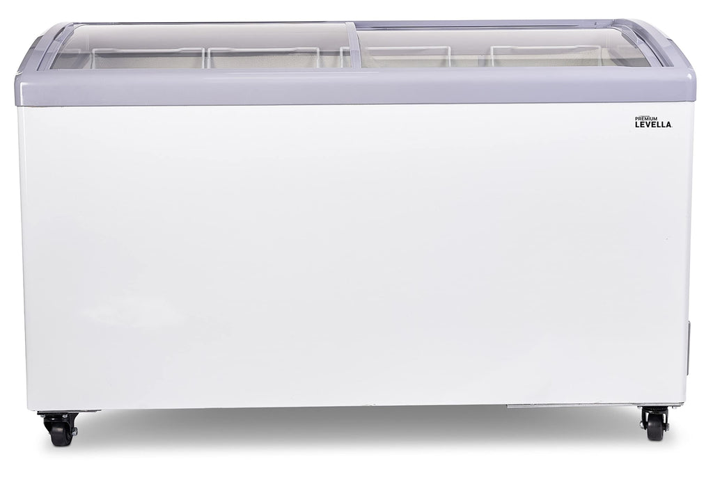 7.4 cu ft Chest Freezer with Curved Glass Top in White L8079
