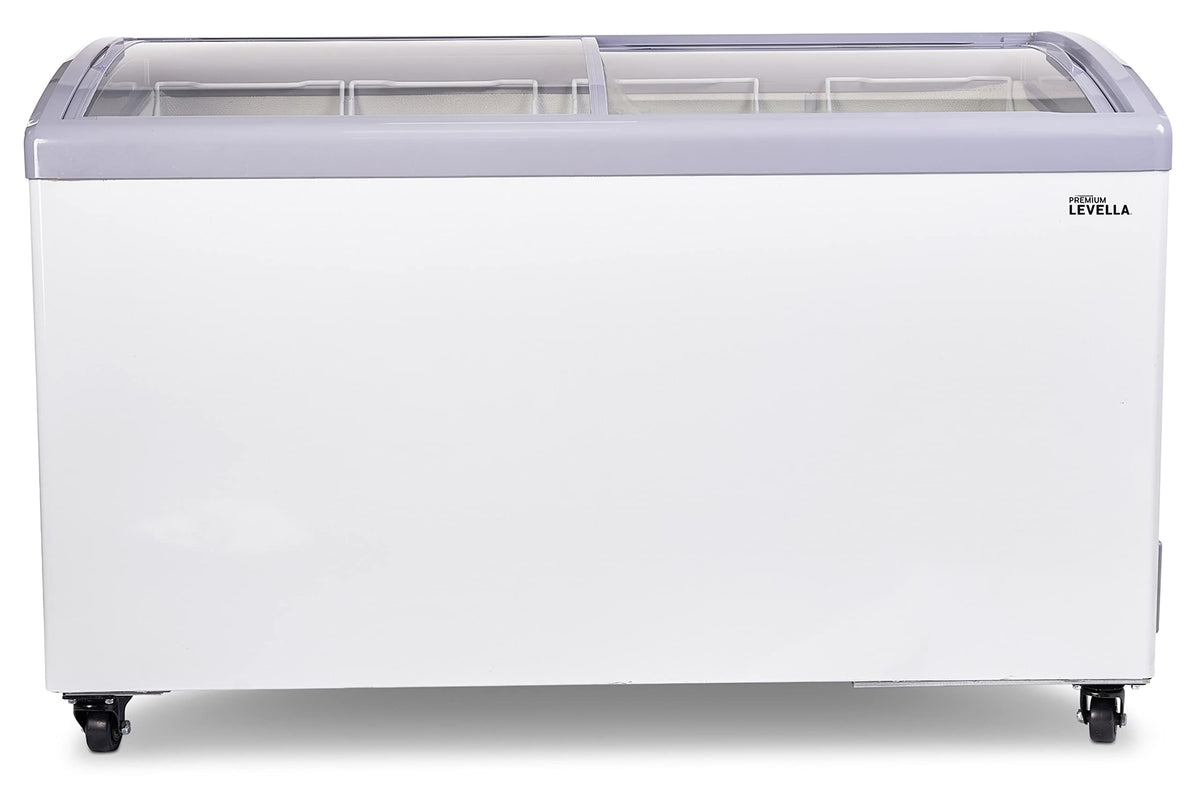 7.4 cu ft Chest Freezer with Curved Glass Top in White L8079