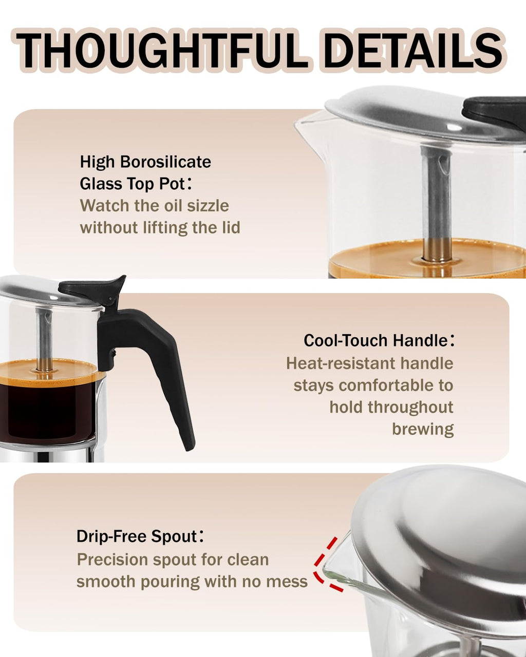 9 Cup 15 oz Stovetop Espresso Moka Pot H1342
