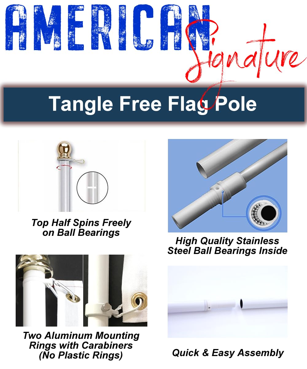 American Flag with Pole F35621