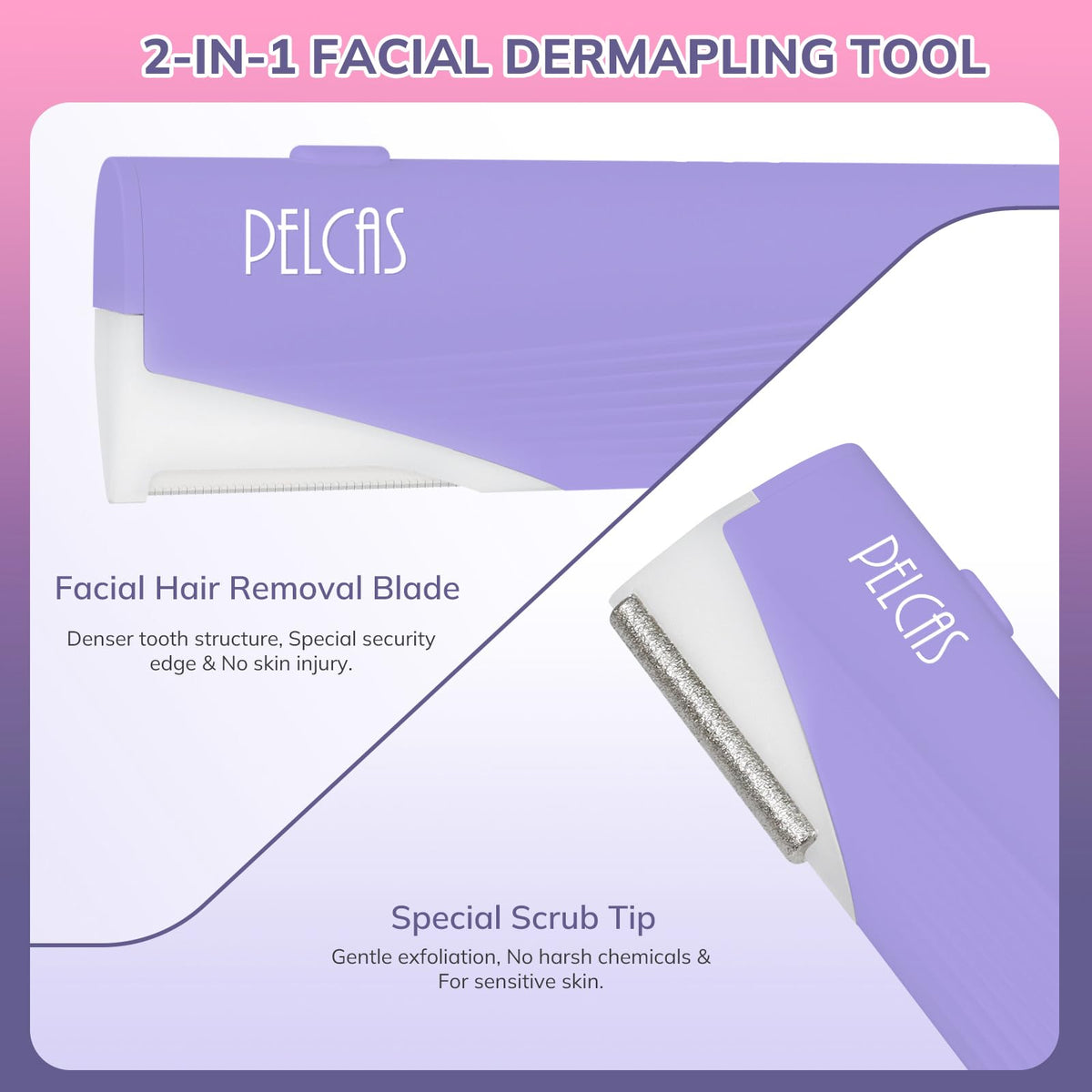 Electric Dermaplaning Tool with LED Light 3 Speeds V5660