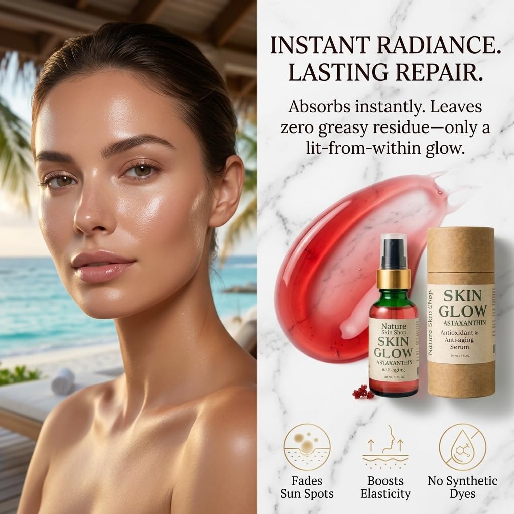 Astaxanthin Ceramide Anti-Aging Face Serum, 1 oz T192095