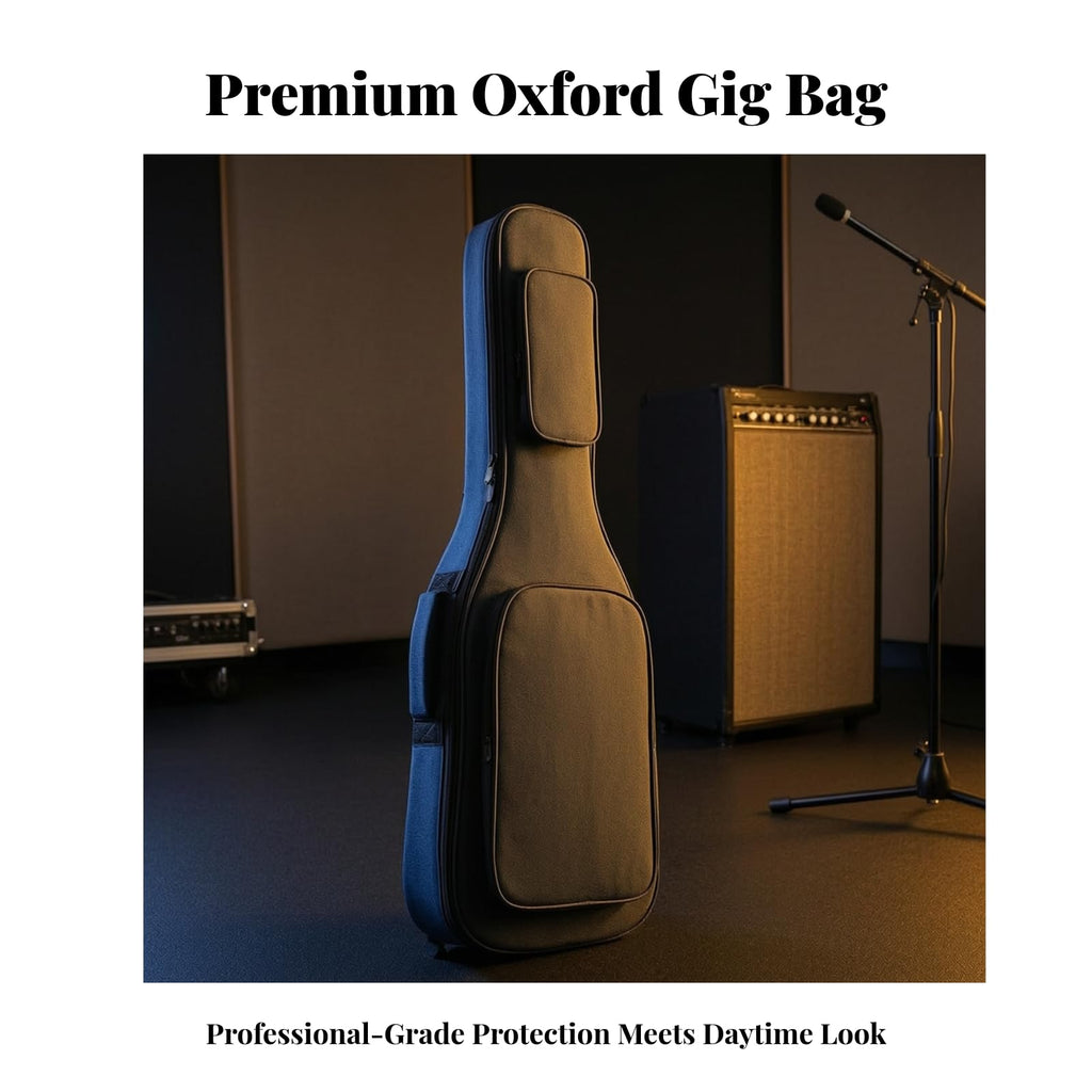 Electric Guitar Bag with Neck Support Oxford Cloth Gig Bag Q222