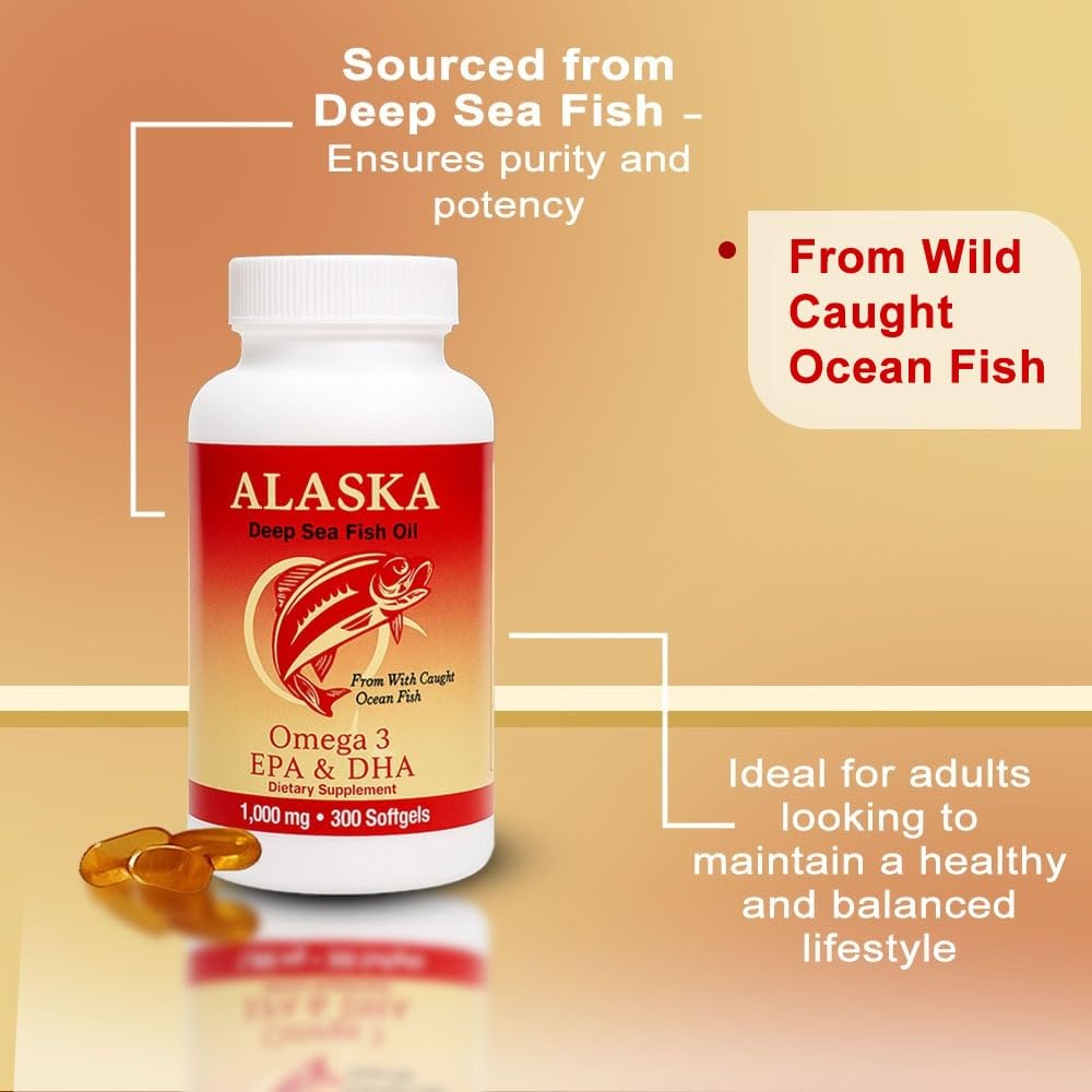 Omega 3 Fish Oil 1000mg 300 Softgels X81564