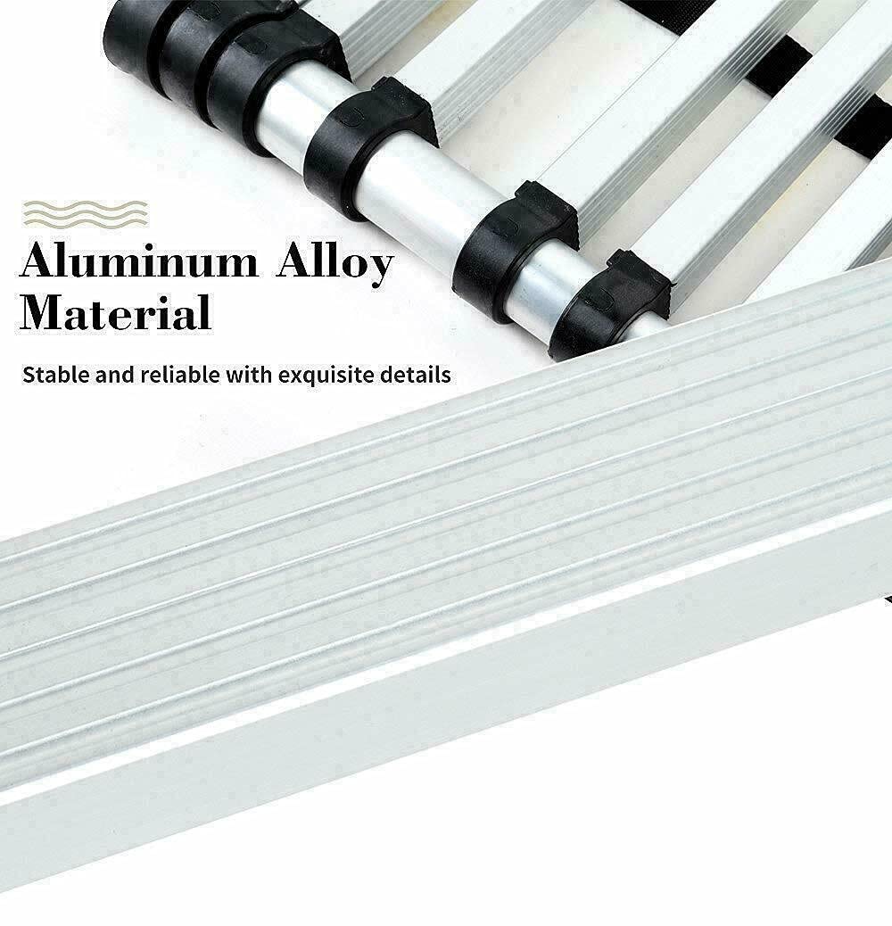 Aluminum Telescoping Ladder with Hooks, 20.3FT One Button Retraction 330lbs Capacity B74195