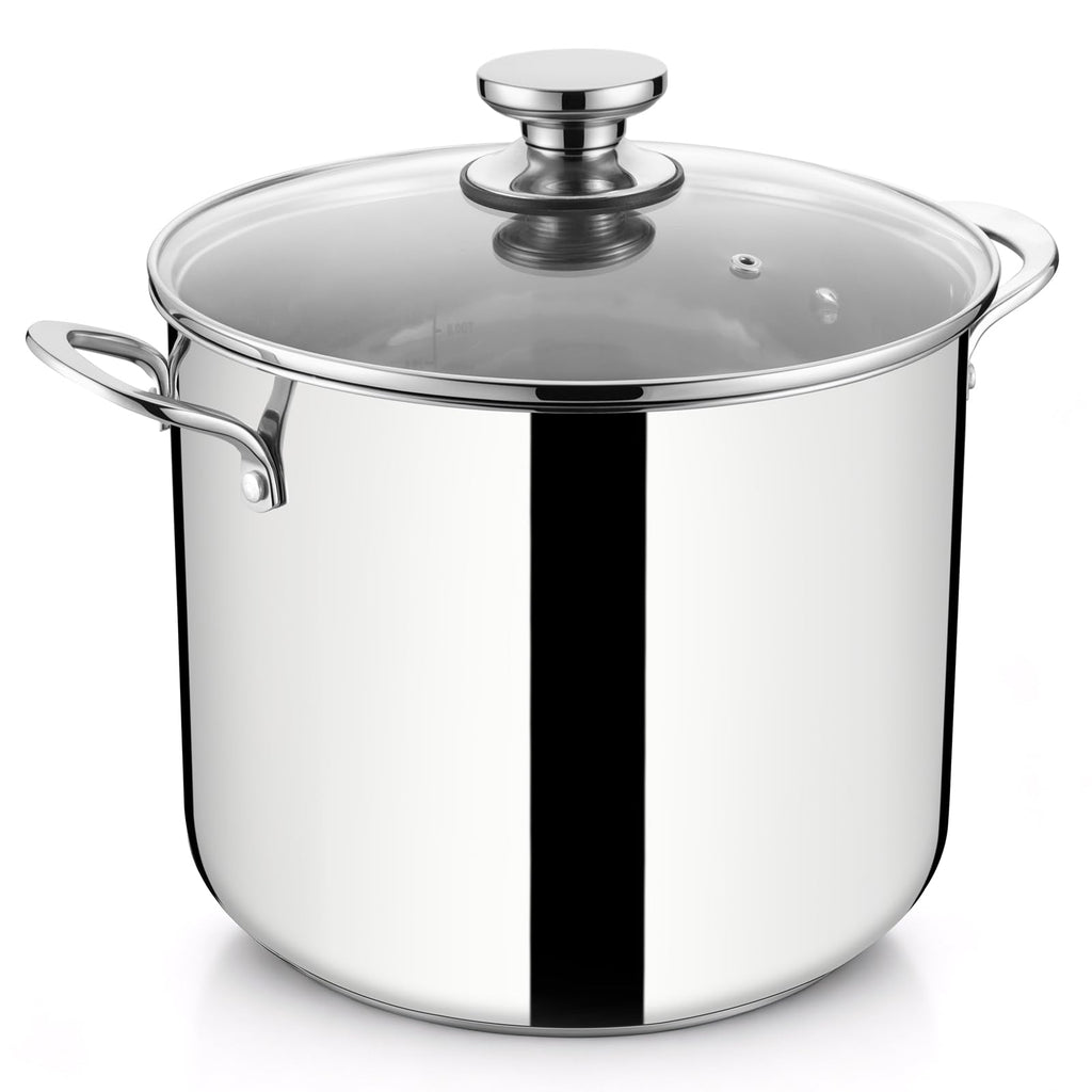 12 Qt Stainless Steel Stock Pot with Lid P2941