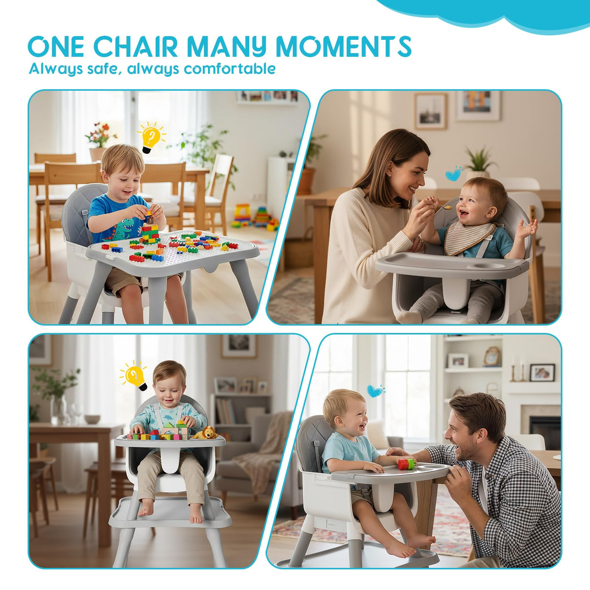 6 in 1 Baby High Chair G829049