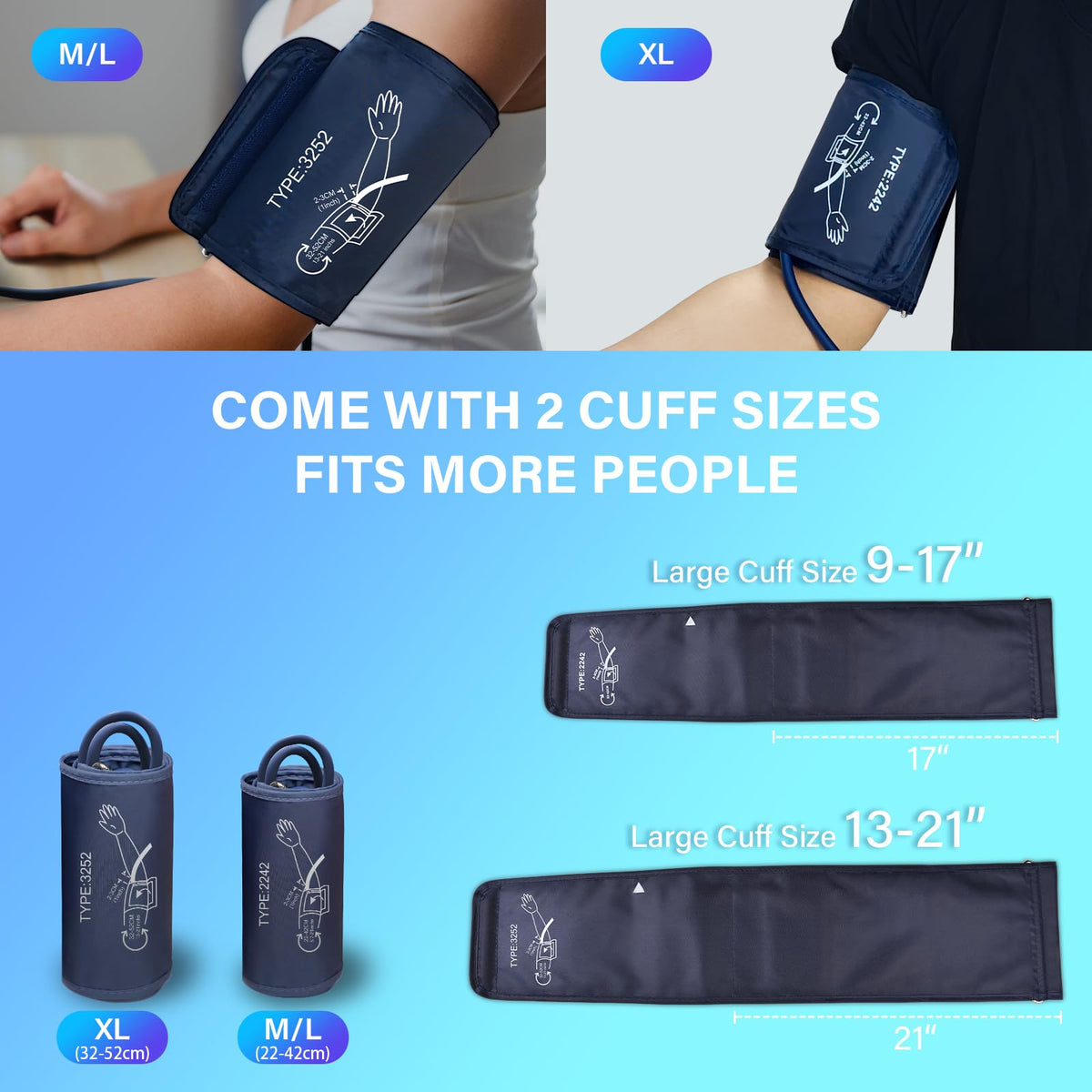 Automatic Upper Arm Blood Pressure Monitor with 5.4 inch LED Screen L12769
