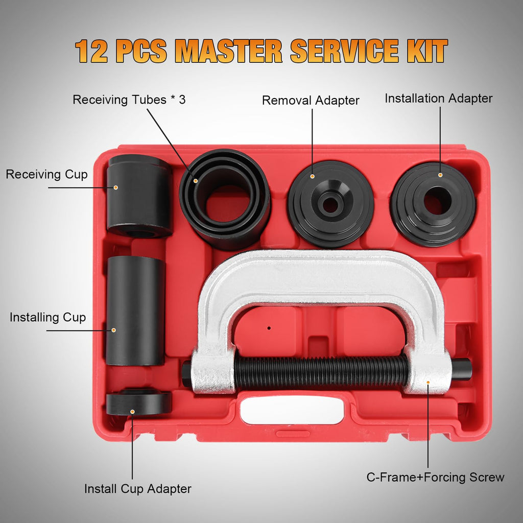 Ball Joint Press Kit with U-Joint and Brake Anchor Pin Tools J191800