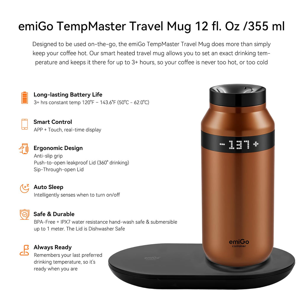 12 oz App Ctrl Heated Mug Y4357