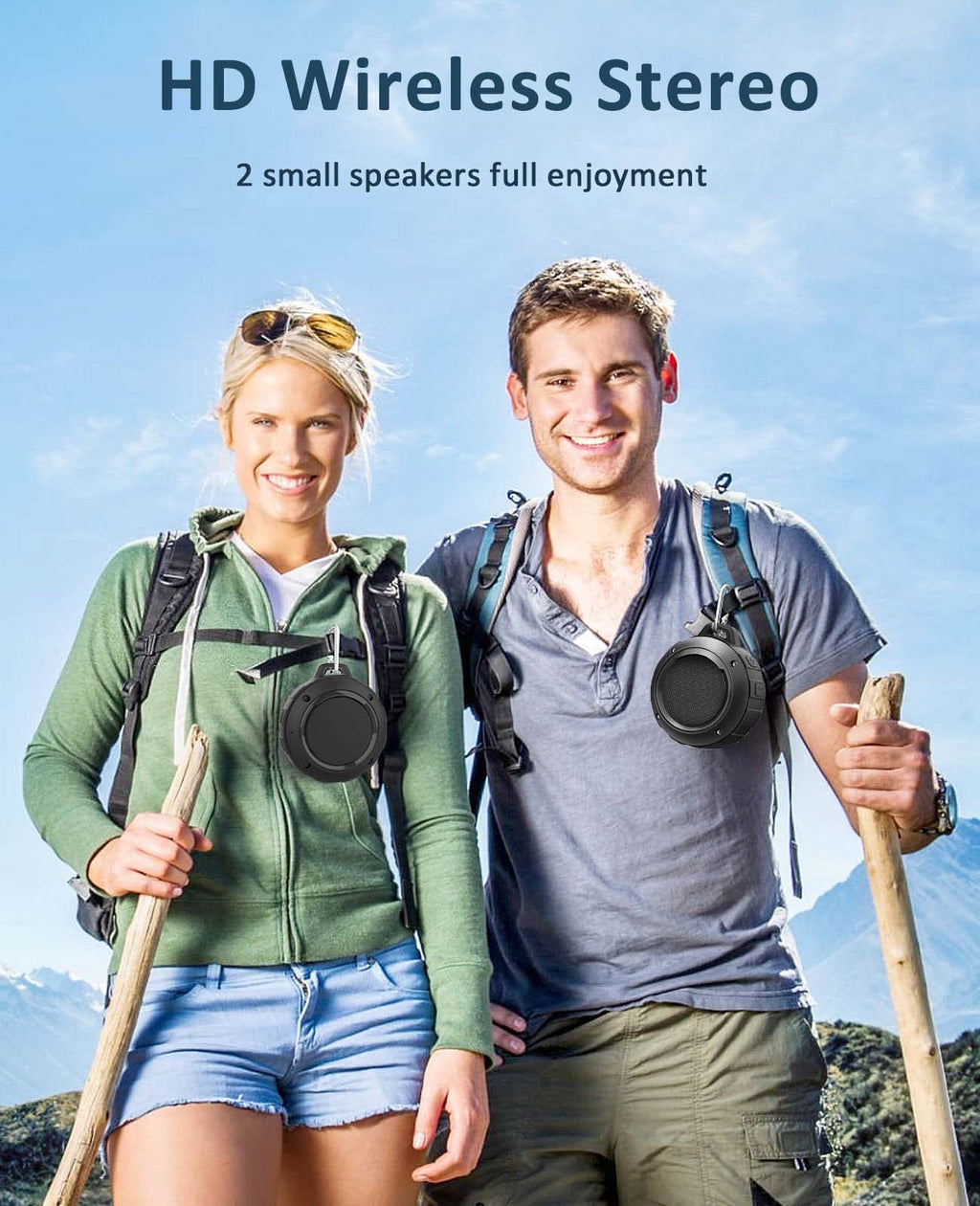 Waterproof Bluetooth Portable Mini Speaker with Subwoofer Q702