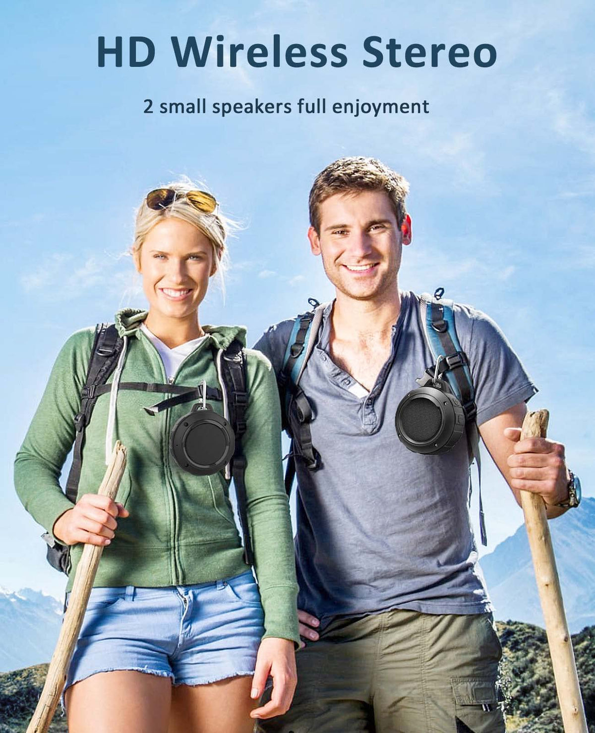 Waterproof Bluetooth Portable Mini Speaker with Subwoofer Q702