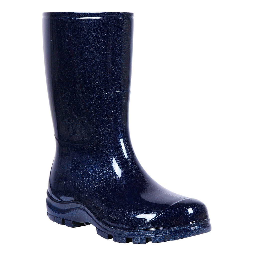 Women's Mid Calf Waterproof Rubber Rain Boots C798