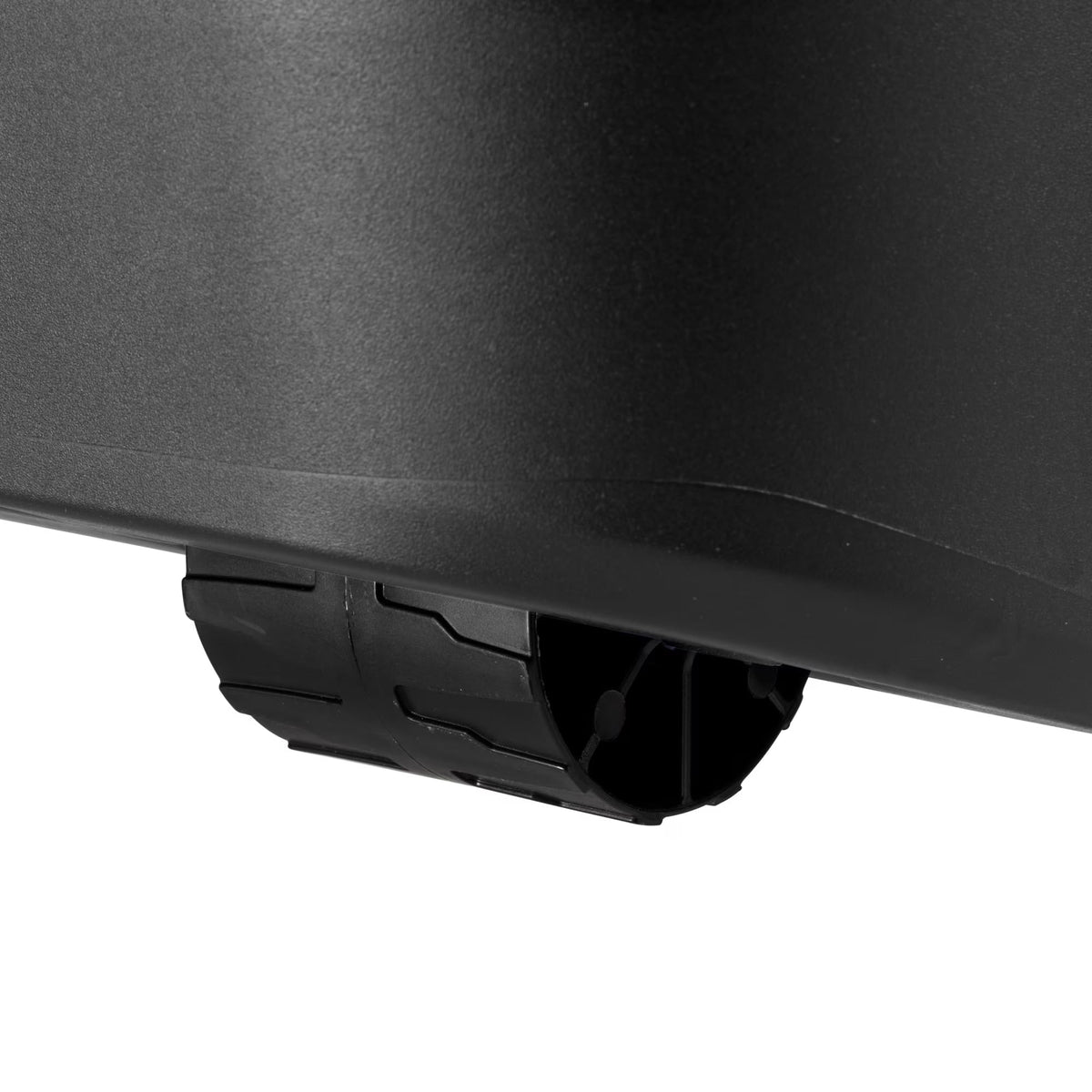 22 Gallon Black Wheeled Plastic Storage Trunk with Lids H9620