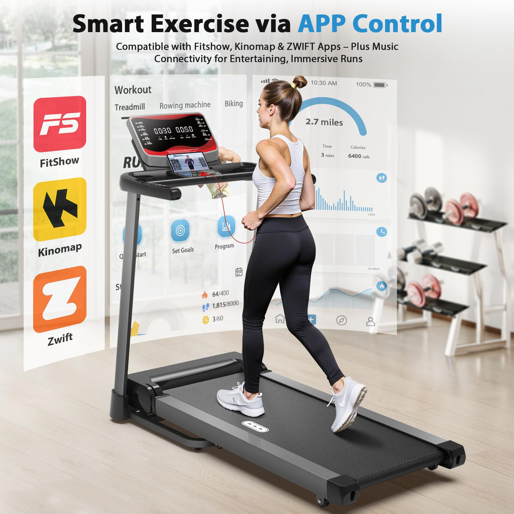 Treadmill with Auto Incline 450 LBS Capacity X34814