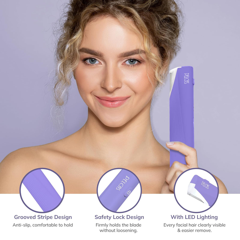 Electric Dermaplaning Tool with LED Light 3 Speeds V5660