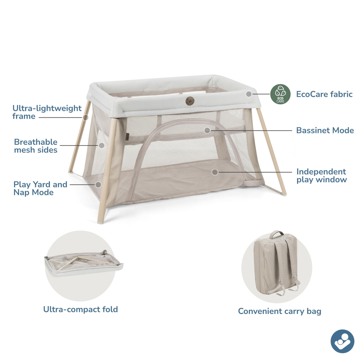 Portable Foldable Playard with Carry Bag B5554